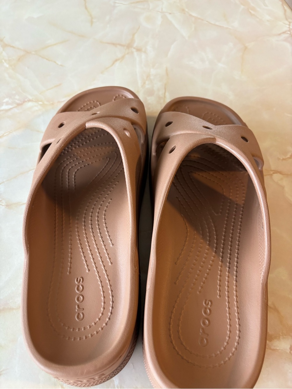 CROCS Women’s Slip-On Clog in Tan - Picture 2 of 5